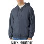 Gildan Midweight Fleece Adult Full Zip Hooded Sweatshirt