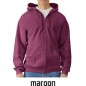 Gildan Midweight Fleece Adult Full Zip Hooded Sweatshirt