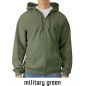 Gildan Midweight Fleece Adult Full Zip Hooded Sweatshirt