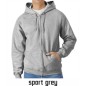 Gildan Midweight Fleece Adult Full Zip Hooded Sweatshirt