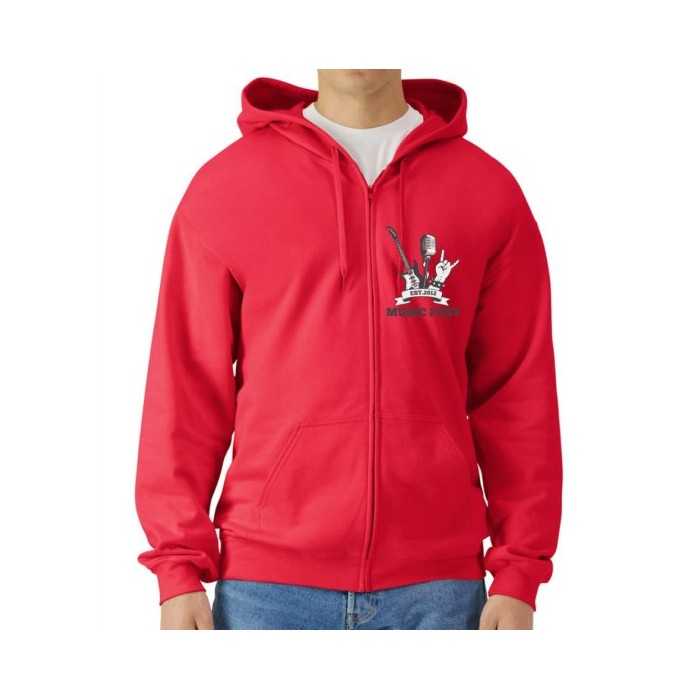 Gildan Midweight Fleece Adult Full Zip Hooded Sweatshirt