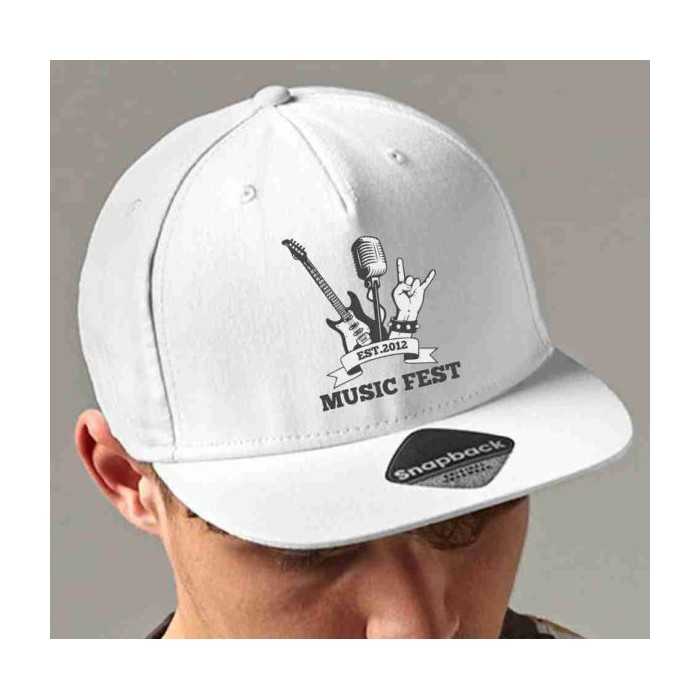 Czapka 5 Panel Snapback Rapper Cap B610