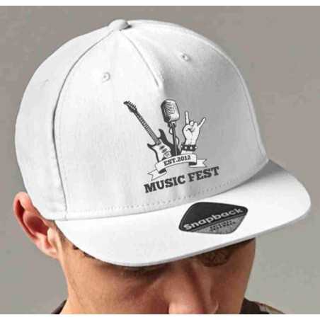 Czapka 5 Panel Snapback Rapper Cap B610