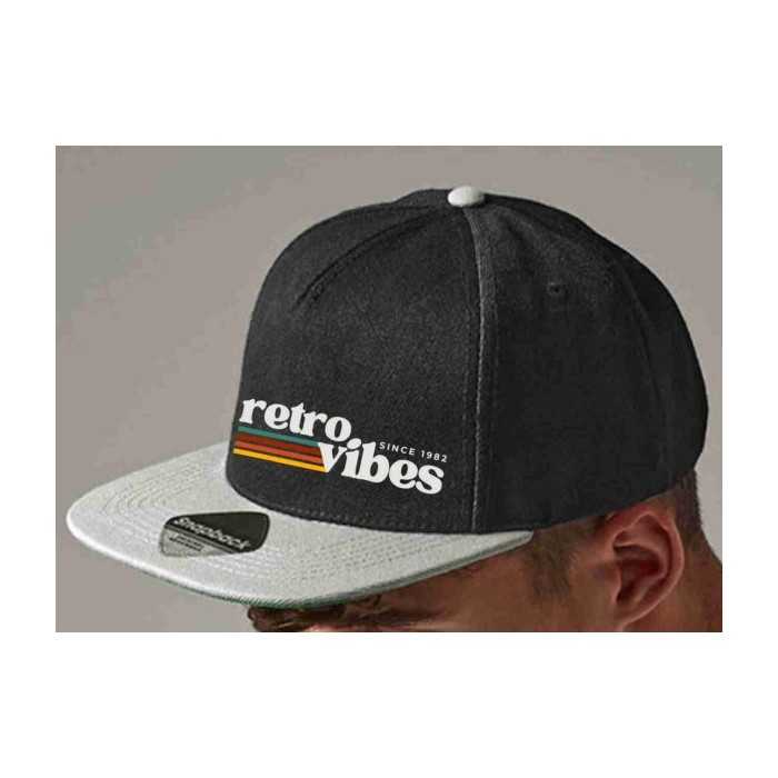 Original Flat Peak Snapback Cap B660
