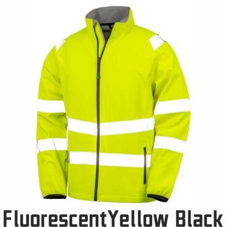 R505X Recycled Printable Safety Softshell Jacket