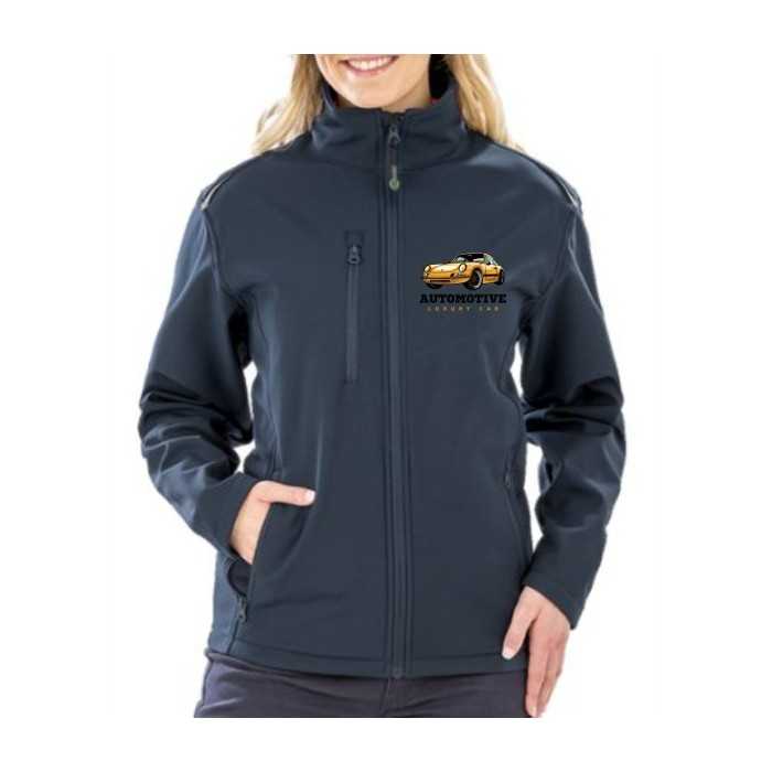 R900F WOMEN'S RECYCLED 3-LAYER PRINTABLE SOFTSHELL JACKET