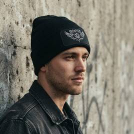 Winter Patch Beanie Hat B445